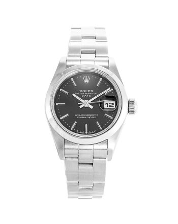 Rolex Datejust Black Dial 69160 Ladies 28MM