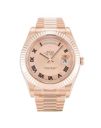 Rolex Day-Date II Rose Dial 218235 Mens 41MM