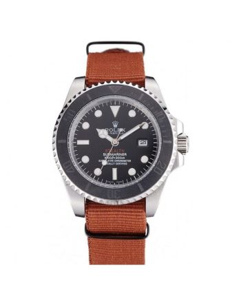 Rolex Submariner STEALTH MK III Brown Fabric Band 621387 Mens 41MM